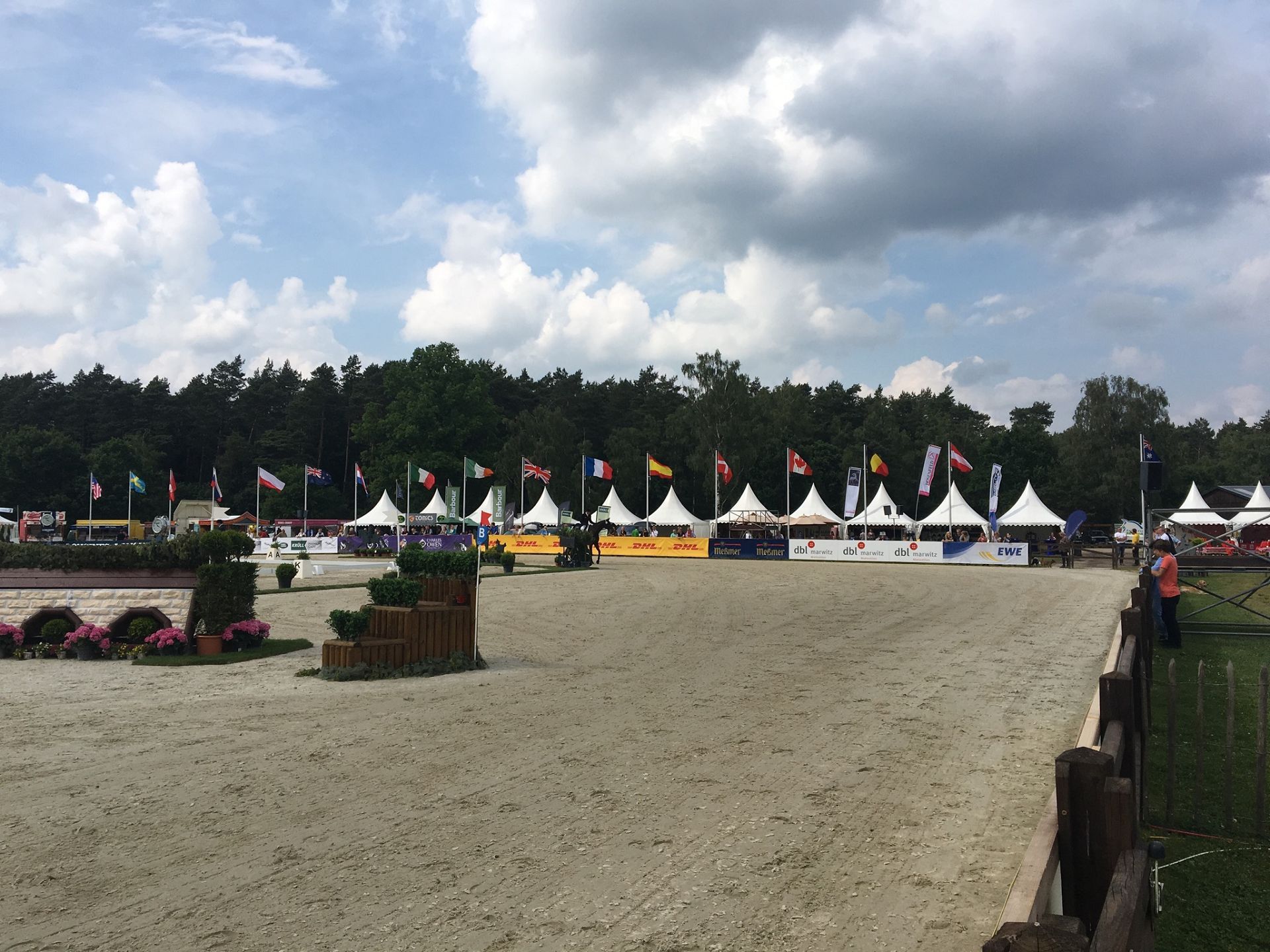 Zelt für Reitturnier